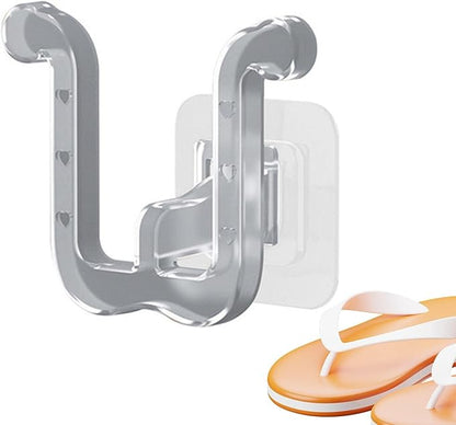 DUDOK Transparent PP Wall Mounted Shoe Hook, Space-Saving, Modern, Non-Drilling, Easy Install, 1 Hook, Bathroom, Door, Living Room