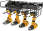 UNITEDPOWER Wall Mounted Power Tool Organizer Holder, Heavy Duty Utility Storage Rack With Shelf for Battery Powered Hand Tools, Workshop, Shed, Garage, Home