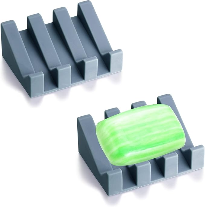 Soap Dish, Bar Soap Holder for Shower for Bathroom, Kitchen, Bathtub, Easy to Clean, Keep Soap Dry, Extend Soap Life