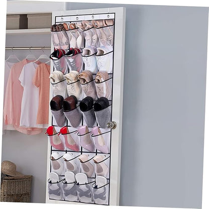 VALICLUD 1set Multi-Tier Hanging Organizer Bag for Shoes and Accessories Space-Saving Door Back Storage Mesh Pouches for Home Office and School Use