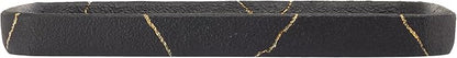 Nicole Miller - Vanity Tray, Resin Countertop Accessories, Dorm Room Essentials (Sydney Collection, Black/Gold)