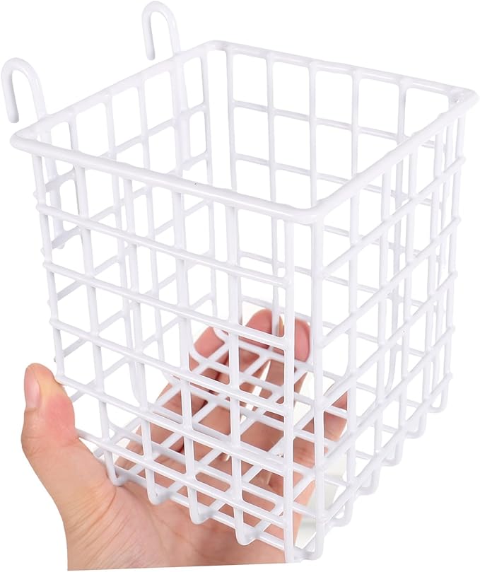 Cabilock 4pcs Wire Basket Hanging Storage Organizer for Kitchen Pantry Craft Room over Cabinet Door Basket Sturdy Iron Design Space-saving for Easy Access and Organization