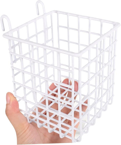 Cabilock 4pcs Wire Basket Hanging Storage Organizer for Kitchen Pantry Craft Room over Cabinet Door Basket Sturdy Iron Design Space-saving for Easy Access and Organization