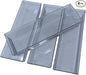 4 Pack 12"x 4" Clear Plastic Desk Drawer Organizer Tray Bathroom Office Kitchen Utensils Silverware Desk Drawer Storage Bins Container for Dresser Cosmetics Toiletries