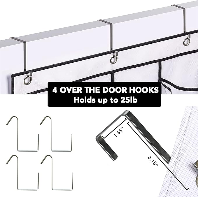 Cruise Essentials Over The Door Shoe Organizer Magnetic Hooks for Royal Caribbean/Carnival/Princess/NCL/Celebrity/MSC/Norwegian Ship Cabin,Small Hanging Decoration Magnets,Travel Accessories Must Have