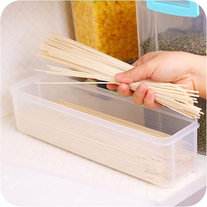 Guardians Pasta Container Noodle Food Storage Spaghetti Keeper Box with White Cover