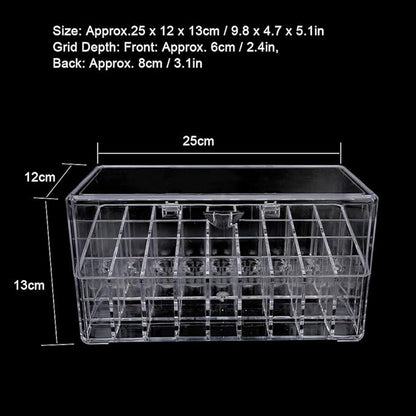 Dioche 36 Grid Dust Proof Lipstick Storage Organizer Rack, Made of Acrylic Material, Neat and Tidy for Lipstick Cosmetics Earrings, Dioche8c4oazgv2t