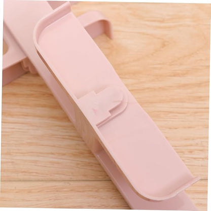5 Pack Sticky Wall Mount Shoes Rack Slippers Organizer Door Shoe Hangers Elastic Plastic Wall Mounted Storage Pink