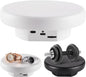 360° Electric Rotating Platform with Type-C Cable, 6.3in / 15lb Motorized Rotating Display for Jewelry Photography Products Live Show Video shoot, Mushroom Rotating Stand for 3D Model Cake White