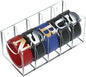 GTI Belt Organizer,Acrylic 5 Compartments belt organizer for closet and wall,Belt Storage Holder for Drawer,Clear Belt Display Case for Closet Tie and Bow Tie