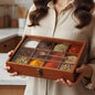 Wooden Spice Box, Masala Container, Condiments Storage Case for Kitchen, Multipurpose Decorative Box - Indian Rosewood Crafted
