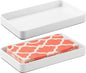iDesign Steel Vanity Tray for Bathroom Organization and Storage - Set of 2 - White