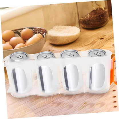 Fridge Beverage Can Dispenser Organizer Stackable Soda Holder for Refrigerator Drink Storage for Kitchen and Bar Versatile Beverage Organizer for Cans
