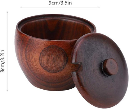 Seasoning Bottle 1Pc Solid Wood Condiment Storage Container Jar Boxes for Salt Sugar Paprika