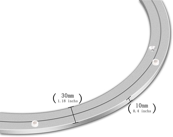 18 Inchs Lazy Susan Hardware Metal Rotating Turntable Bearings Swivel Plate Hardware for Dining-Table and Workbench …