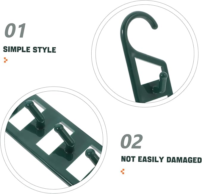 LIFKOME 6PCS Multi-Functional Closet Hangers for Clothes Heavy Duty Plastic Space Saving Hanger Organizer for Jeans Shirts Sweaters Dorm Room Storage