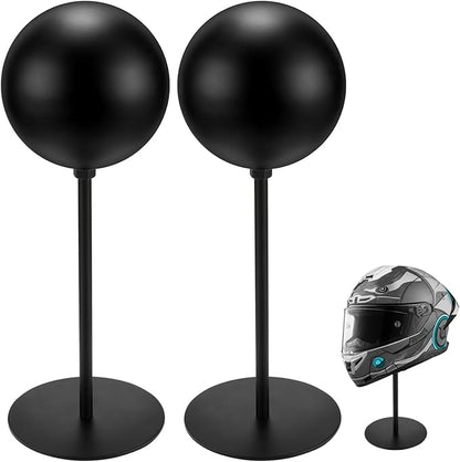 motofans® Helmet Stand Metal, Rotation Metal Stand Desktop Hanger Rack Helmet Stand Display for Motocycle Helmet, Caps,Hat, and Rugby Helmet