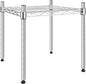 YSSOA 1-Tier Shelving Unit, 15" W x 13.8" D x 15" H Wire Metal Stackable Storage, Chrome