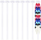 8 Pcs Bow Holder for Girls Hair Bows, Ribbon Hair Bow Organizer for Girls Women, Wall Hanging Clip Hairs Accessories Organizer Bedroom College Dorm Decor(White)(White)