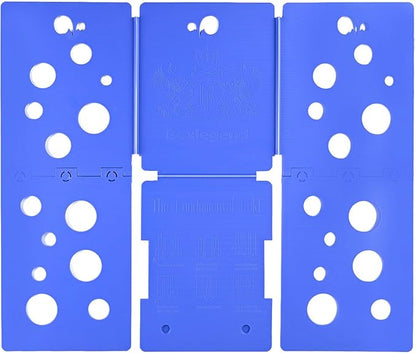 BoxLegend V5 Shirt Folder Clothes Folding Board t Shirt Folder Assemblable Clothes Folder Easy and Fast to fold Clothes Laundry Helper Assistant for Professional Laundry Folder Folding Tool, Blue