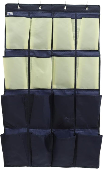Holibanna Hanging Shoe Rack over The Door Organizer Door Storage Bag Oxford Cloth Organizer