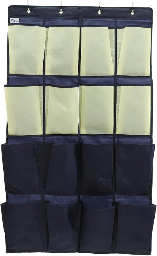Holibanna Hanging Shoe Rack over The Door Organizer Door Storage Bag Oxford Cloth Organizer