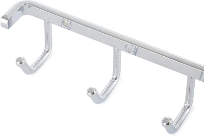 Rev-A-Shelf Sidelines 14" Closet Wall Hanging Mount for Belt, Scarf, or Tie Accessory Organization Rack Holder Hanger w/7 Hooks Chrome, BRCL-14NS-CR-1