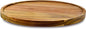 10" Acacia Wood Lazy Susan Organizer Kitchen Turntable for Cabinet Pantry Table Organization