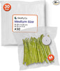 Reusable Vacuum Sealer Bags for Food – 30 Medium Vacuum Bags (26x28cm/10x11in), BPA-Free, Leak-Proof, Odor-Resistant – Compatible with Vacuum Sealers