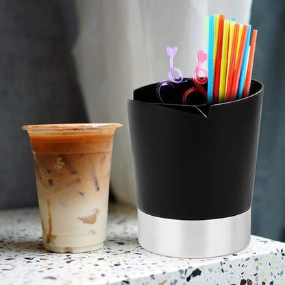 Drinking Straw Stick Storage Box Organizer Bar Desktop Spoon Tableware Straw Holder Organizer for Milk Tea Shop