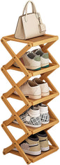 Simcat Shoe Rack for Closet Bamboo Shoe Storage Freestanding Shoe Storage Shelf for Closet, Entryway, Front Door Entrance (5 Layers, Original Color)