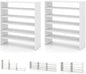 Giantex 3-in-1 Vertical Shoe Rack, 6-Tier Free Standing Shoe Storage Organizer w/Stackable Design for 18 Pairs, 31 Inch Wide Wood Shoe Shelf for Closet, Entryway, Living Room, Office (2, White)