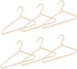 6-Piece Pearl Clothes Hanger Set Wedding Hanger Bridal Bridesmaid Hangers for Wedding Dress Standard Pearl Hangers (Transparent, 6)