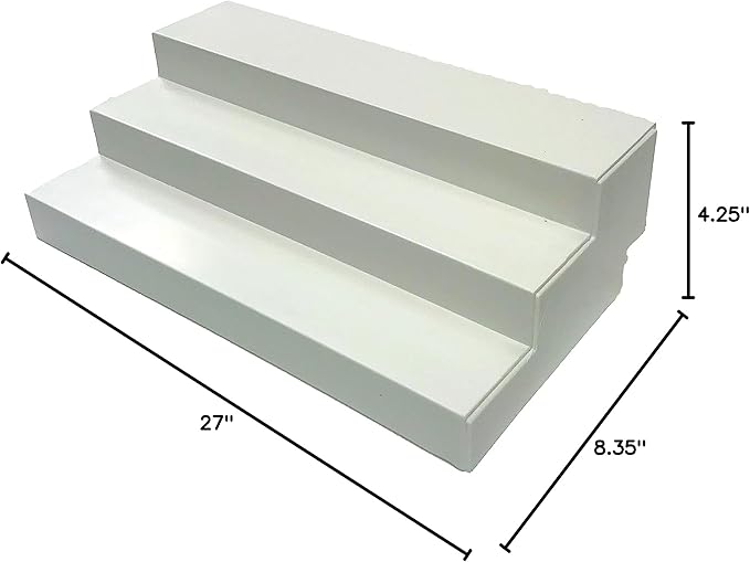 Dial Industries 3 Tier Adjustable Canned Goods Shelves for Kitchen Cabinet and Pantry Organization, Standard