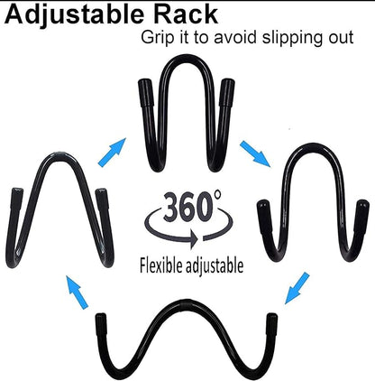 Multifunctional Hat Rack and Hanger - Over Seat Hat Holder With Hook - Keeps Hat Shape for Caps, Bags, and Safety Helmets - 2 Pack