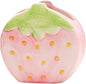 TANG SONG Ceramic Strawberry Make up Brush Holder Cosmetic Storage Box Pen and Pencil Holder Desktop Organizers (Pink)