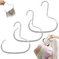 Durable Steel Hangers: Maximize Closet Space with Versatile Storage, Multifunctional Stainless Steel Hat Hangers, Heavy Duty Space Saving Closet Organizer for Hats, Scarves, Belts (Gray,3PCS)