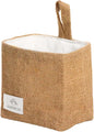 TENEBRALUX Small Cotton and Linen Hanging Storage Basket for Desktop, Ideal for Organizing Keys and Miscellaneous Items.