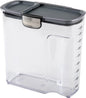 ProKeeper+ by Progressive International Clear Plastic Airtight Food Baker's Kitchen Storage Organization Container Canister Set with Magnetic Accessories (Cereal 4.5-Quart)