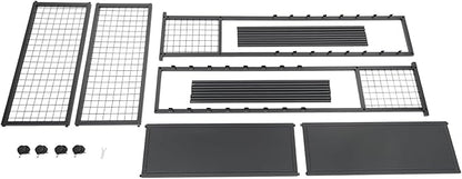 Commercial Ribbon Holder Organizer w/ 16 Rods & Locking Wheels - 59" Mobile Craft Storage for Florists, 4-Tier w/Mesh Basket (Black, 31.5 * 12.6 * 59.06in)