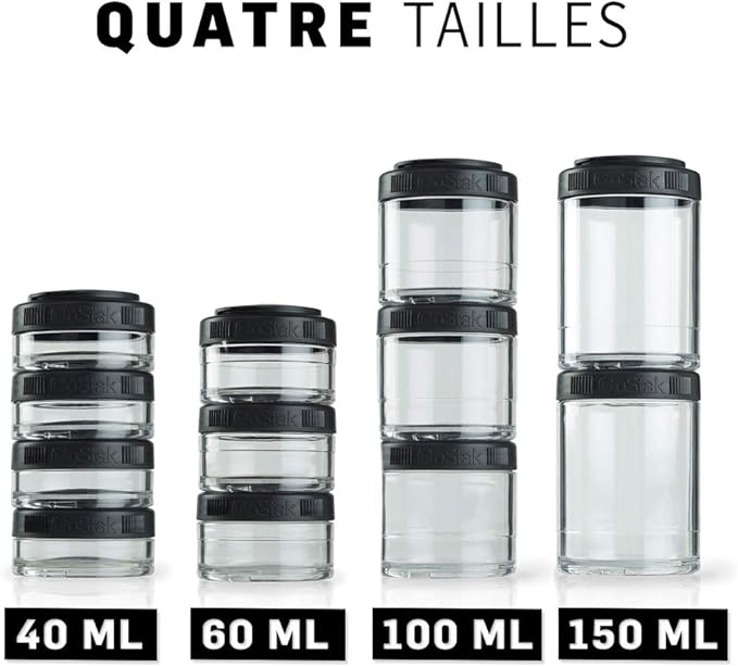 BlenderBottle GoStak 100cc 3Pak - Black Color Black Style: 100cc 3-Pak, Model: C00315