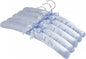 5 Pack Satin Padded Hangers for Women Clothing, Anti Slip Sponge Fabric Clothing Hangers Coat Racks for Sweater, Coat, Suit, Dress(Light Blue)