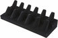 Plymor Black Velvet 2-Tier Ring Finger Display, Twelve on Rectangular Base, 8.125" W x 3.25" D x 2.5" H
