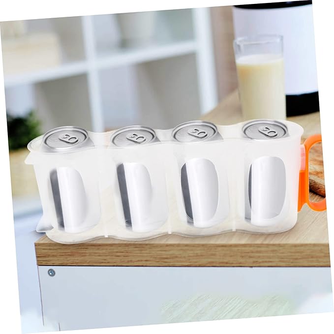 Soda Can Organizer and Beverage Holder for Refrigerator Design Space-Saving Storage Bin for Cans and Drinks for Kitchen Bar and Pantry Organization