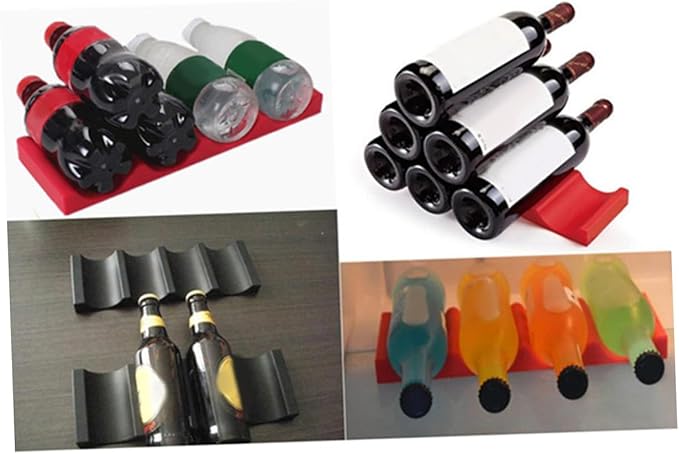 Novelty Silicone Fridge Storage Rack for Cans Bottles Stackable Organizer for Home Garage Pantry and BBQ Lightweight Easy to Clean Beverage Holder Mat