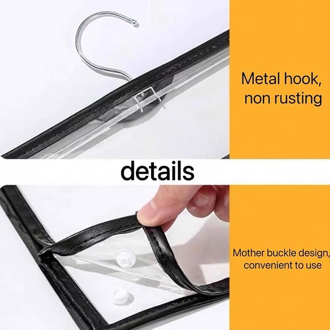 Transparent Bathroom Hanging Clothes Bag Dorm Supplies Dorm Room Essentials Waterproof Shower Storage Organizer (White,Upgraded version)