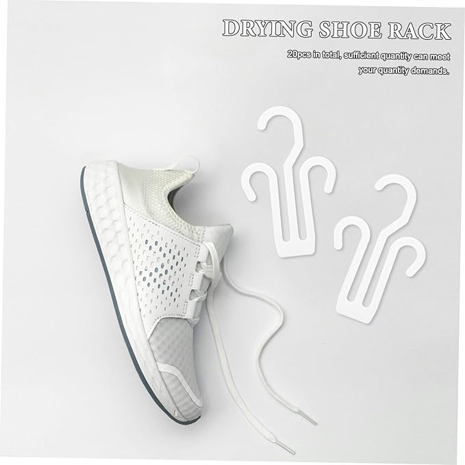 20pcs Stable Safe Shoe Hanger Multifunctional Rack for Slippers Shoes Hanging Storage Organizer
