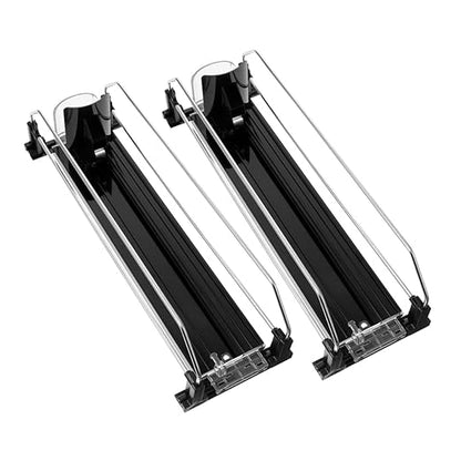 2pcs Automatic Pusher Can Organizer for Fridge Drinks Dispenser Smooth Surface