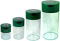 Tightvac Set of 4 - Patented Airtight Container | Multi-use Vacuum Container Works as Smell Proof Containers for Herbs and Dry Goods. Green Clear