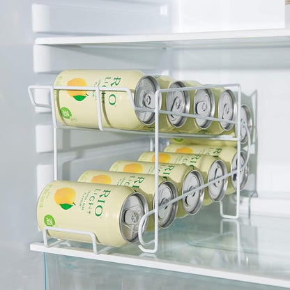Beverage Storage Rack,Stacking Can Dispensers,Beverage Organizer,Beverage Storage,Drink Organizer for Pantry,13.38" L*5.12" W*7.08" H,Suitable for Kitchen, Refrigerator.